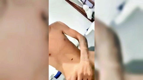Young Gustavo Frige leaked amateur solo masturbation video