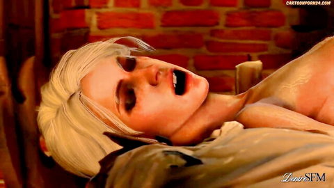 Ciri moaning in ecstasy in Witcher cartoon porn scene
