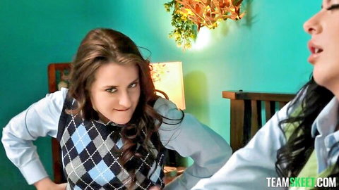 Aubree Valentine and Gal Ritchie in teasing stepsister encounter