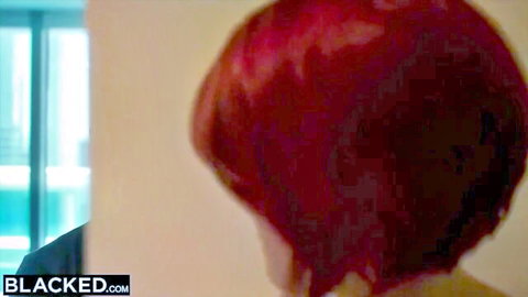 Bree Daniels redhead profile view in dominating BBC adult scene