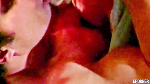 Vintage big titties couple in bed, passionate skin-on-skin action