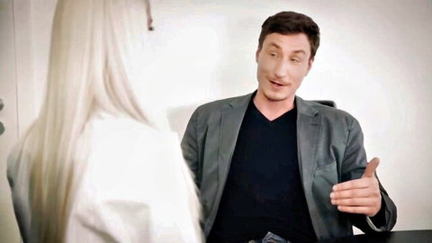 Blanche Bradburry in hot sex story scene with suited man