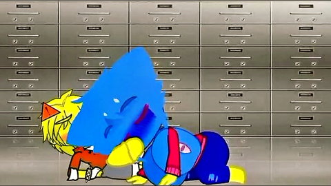 Female Huggy Wuggy fucked by Kissy Missy in furry monster sex