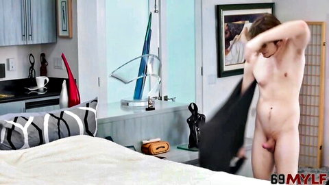 Krissy Lynn Mylf scene with nude male actor exposing genitals