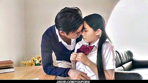 Yui Kasugano in school uniform seduced by teacher for grades