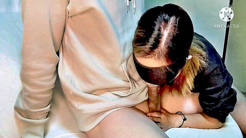 Blindfolded Asian woman in hoodie fingered intimately during secret NTR encounter