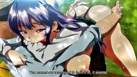 Chizuru-chan in open school uniform, legs spread for intimate thigh hold