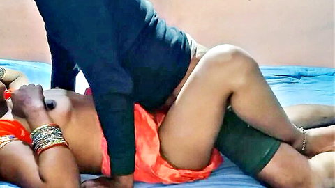 Lalitabhabhi topless in homemade Indian hard fuck missionary