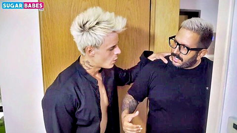 Blonde tattooed man confronts gray-haired step-brother on Inna Innaki's wedding day
