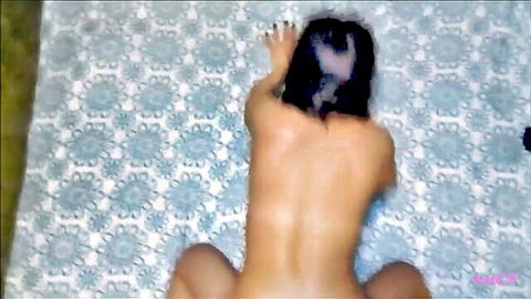Amateur big booty Asian wife naked in doggy style anal pose
