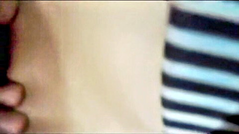 Hot sexy couple in homemade video, man groping woman's breast intimately