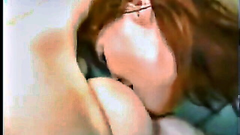 Redhead GILF breast fondled in intimate close-up with bald guy