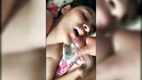Verlanga5 babe in intense facial cumshot close-up, eyes closed in ecstasy