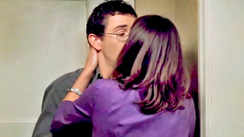 Lena Headey in passionate neck kiss scene from The Parole Officer