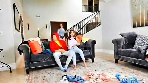 Abigaiil Morris and Maddie May tease with Van Wylde in threesome preview