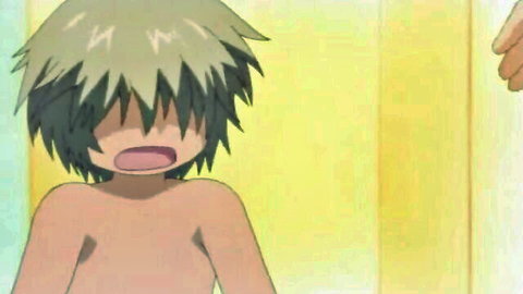 Nude anime teen boy surprised in Sensitive Pornograph gay scene