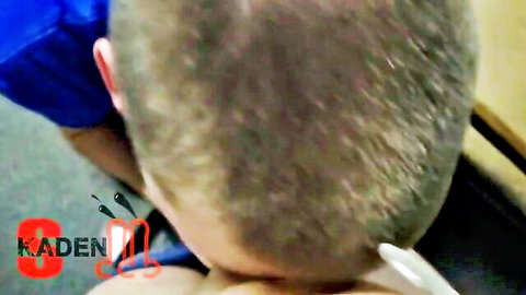 Amateur straight friends oral servicing action, man giving blowjob