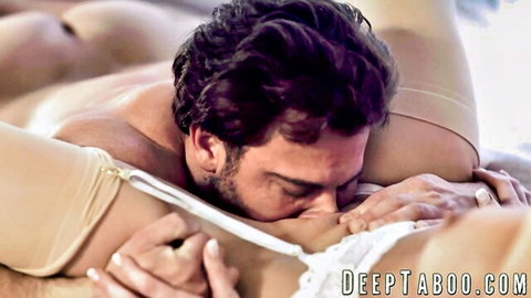 Kenzie Anne legs up in lingerie as Seth Gamble goes down on her