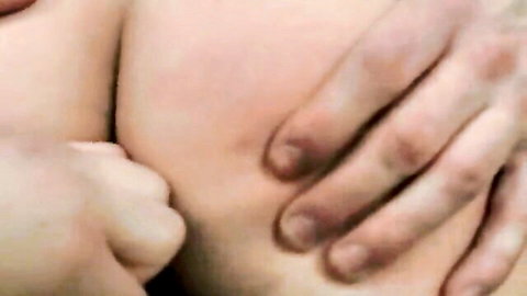 Amateur girl roughly groped by sadistic guy, intense breast squeeze