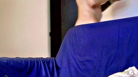 Juan Rizzo young man in blue sheet for jerk-off instruction on Stripchat