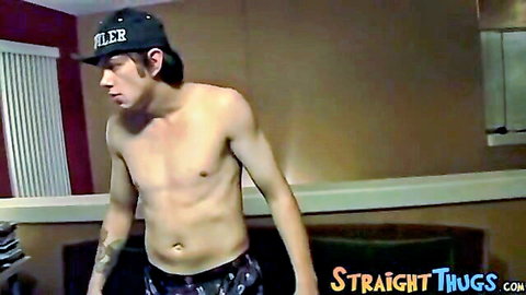 Ian Madrox shirtless straight thug in cap, muscular solo preview