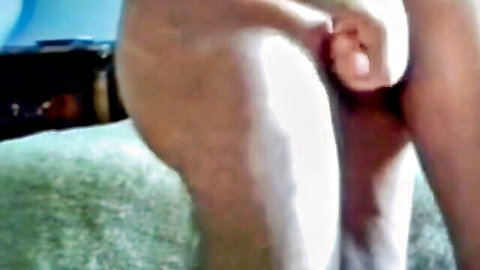 Amateur buddy stroke session with mutual handjob close-up