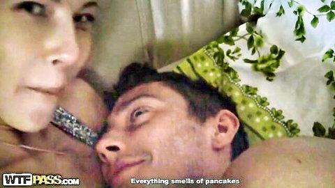 Krystal Boyd intimate cuddle with boyfriend in bed, sexy girlfriend vibe