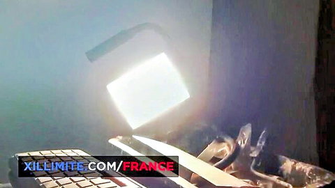 Blurry watermarked preview of curvy French brunette babe huge tits anal threesome fuck