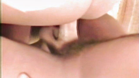 Beautiful hussy close-up pussy fingered by dark hand