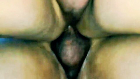 Sexy trans girlfriend giving intense blowjob on hard cock close-up