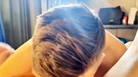 Asian twink bareback anal from behind in gay sex video