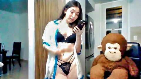 Tоки0st in sheer lingerie selfie, thick ass amateur Chaturbate