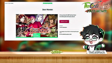 Muscular anime demon hunk flexing ripped abs with female beside in Dear Monster thumbnail