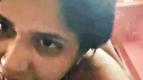 Close-up of young Indian woman's aroused face in amateur Mumbai schoolgirl video