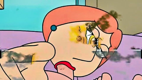 Cartoon redhead MILF Lois Griffin parody in explicit facial scene
