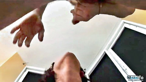 Busty teen in sexy dress teases from POV without undressing