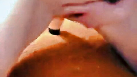 Blonde Polish student demonstrates blowjob technique to mature woman