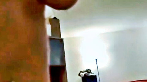 Amateur girlfriend on phone during intense missionary fuck