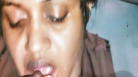 Tina Baby sucking juicy boobs close-up in hot oral action