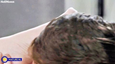 BBW MILF nephew licks her big pussy close-up oral action