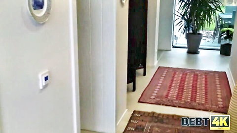 Victoria in elegant home ready for intense debt sex scene, DEBT4k HD porn