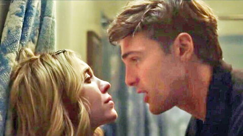 Sydney Sweeney in intimate close-up with male co-star, softcore romance