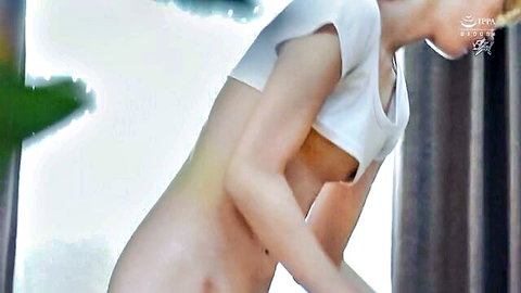 Ichika Matsumoto exposes breasts in teasing white crop top pose