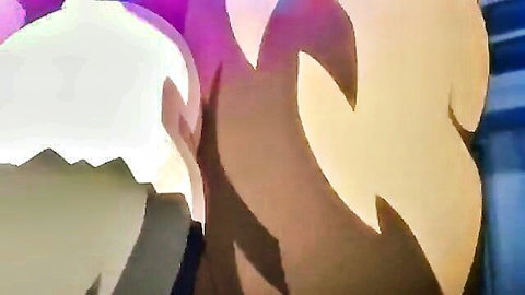 Busty anime girls in explicit hentai embrace from Kangoku Senkan ep3
