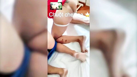 Vietnamese gay threesome with brothers in intense anal action