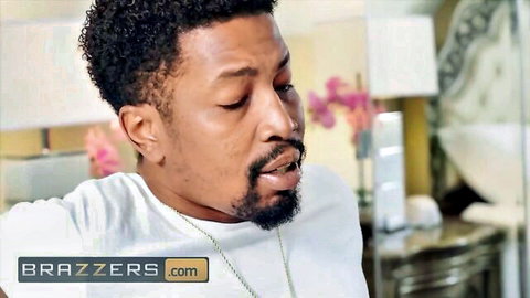 Isiah Maxwell enticed by Bridgette B's huge tits and bubble butt in steamy scene