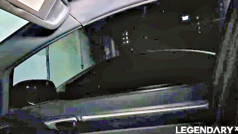 Gorgeous Melissa Stratton in seductive car interior date night