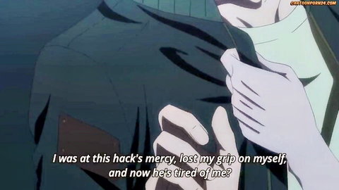 Anime dominant guy chokes submissive twink's throat in intense gay hentai rough scene