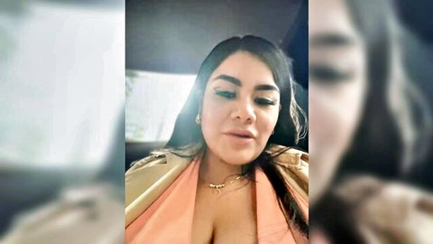 Insane_Issa topless young Latina beauty with big tits in low-cut wrap
