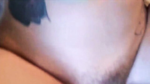 Stella Raee in seductive POV sex close-up, tattooed hip and curves